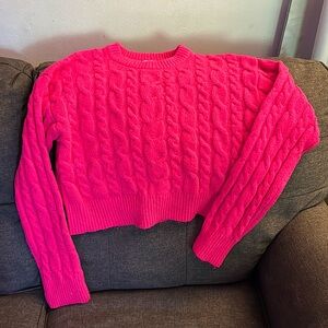 Small, Pink, Long sleeve Sweater